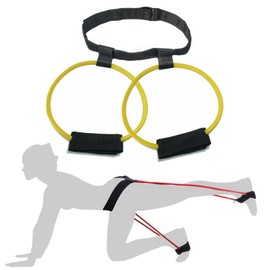Elasticas Resistencia para Ejercicio,Bandas de Ejercicio con Anclaje de la Puerta,Bandas de Resistencia multifuncionales para Entrenamiento de Fuerza y Equipos de Fitness (Amarillo)