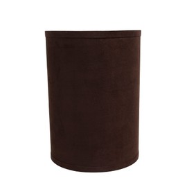 Aspen Creative 31018A Transitional Hardback Drum (Cylinder) Shape Spider Construction Lamp Shade in Dark Brown, 8" wide (8" x 8" x 11")