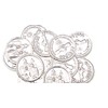 Lassos Boutique 2" Heart Shaped Silver Wedding Arras Set, Arras