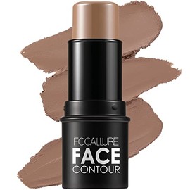 FOCALLURE MOCHA - Barra de contorno en crema, barra bronceadora mate, maquillaje profesional para moldear y contornear la cara, fácil de aplicar con c
