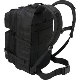 Brandit individual Wear Unisex Assault Backpack, Black - Large