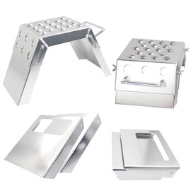 Vaolvpant Adjustable 3-9" Starting Blocks Moto Starting Block Motorsport Foot Stool Dirt Bike Accessories Silver