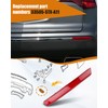 Dunyhludx 33505-STX-A11 Rear Right Passenger Side Bumper Reflector Lamp Fit