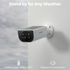 wansview 2.4Ghz WiFi Home Security Cameras Continuous Solar Power -