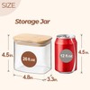 ComSaf 26oz Rectangle Glass Storage Containers with Lids, Glass Jars