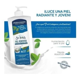 St. Ives Crema Líquida con Colágeno y Elastina, Hidratación 1 L