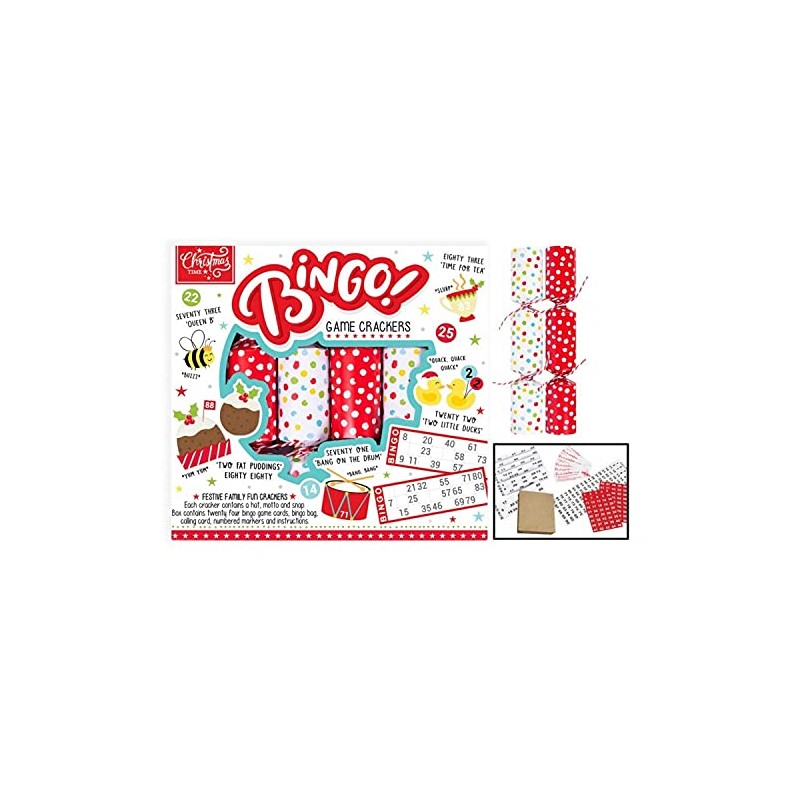 YöL Bingo Game Christmas Cracker Novelty Festive Fun Family Xmas