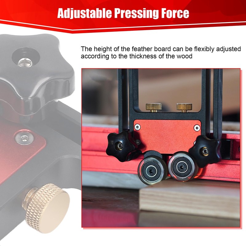 Table Saw Storage Roll, Feather Board Saw Table Pressing Aids