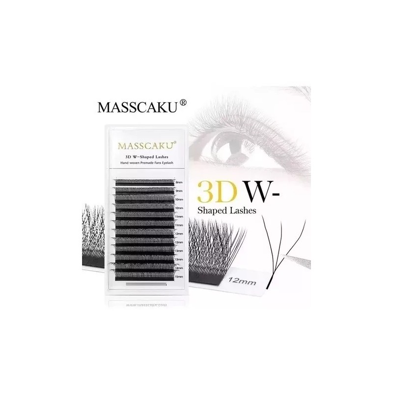 Masscaku Paquete De Extensiones De Pestañas Masscaku 3d Clover Fan