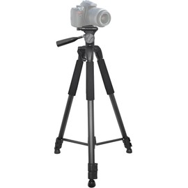 Xit XT75TRB Elite Series 75-Inch 4 Leg Section Tripod with Foam Grips, Carrying Handle, 2 Bubble Levels, Hook and Quick Release (Black)
