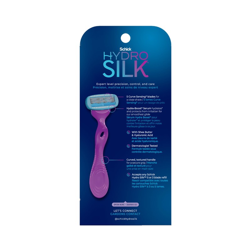 Schick Hydro Silk Moisture Women's Razor | 5-Blade Razor for