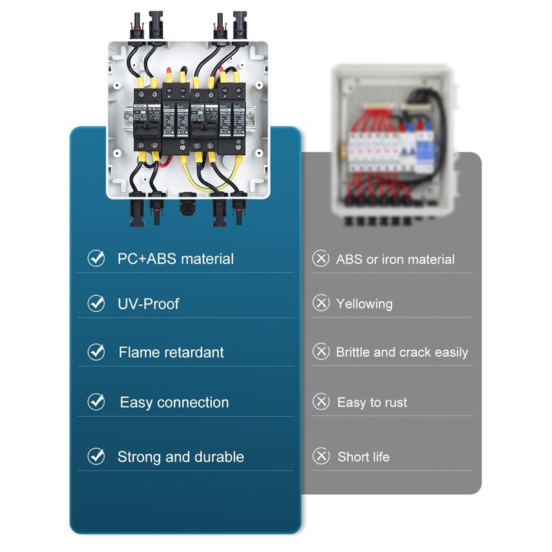 DIHOOL Solar Disconnect Switch 40Amp DC Circuit Breaker with Surge