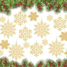 Sitengle Christmas Tree Ornaments, Snowflakes, Set of 36, Christmas Ornaments, Snowflake Ornaments, Glitter, Christmas Decorations, Miscellaneous Goods, New Year, Christmas, Parties, Decorations,