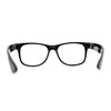 Classic Hipster Horn Rim Reading Glasses Black +2.5