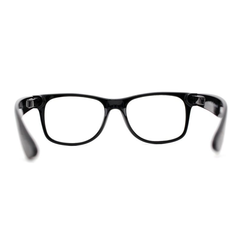 Classic Hipster Horn Rim Reading Glasses Black +2.5