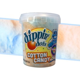 Dippin’ Dots Cotton Candy - Rainbow Ice Flavor – Sweet Carnival Treat, Light & Fluffy Snack, Perfect for Kids & Adults, 2 oz Resealable Container, Perfect for Parties, Sharing & On-the-Go - 2 Ounce