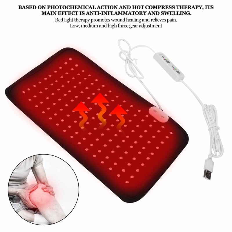 Knee Red Light Therapy Device Pain Relieve Near Infrared Heating