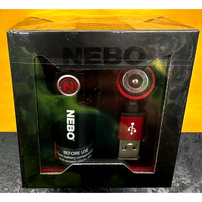 NEBO Torchy 1000 Lumen Rechargeable Pocket Flashlight W/ Belt Clip