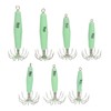 7 PCS Luminous Squid Jig 12 Hooks Stainless Steel Easy