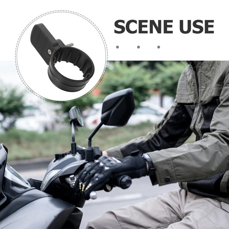 INOOMP Motorcycle Thumb Throttle Adapter Twist Grip to Thumb Control
