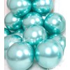AULE Balloons Turquoise Metallic Helium: Pack of 50 12 Inch