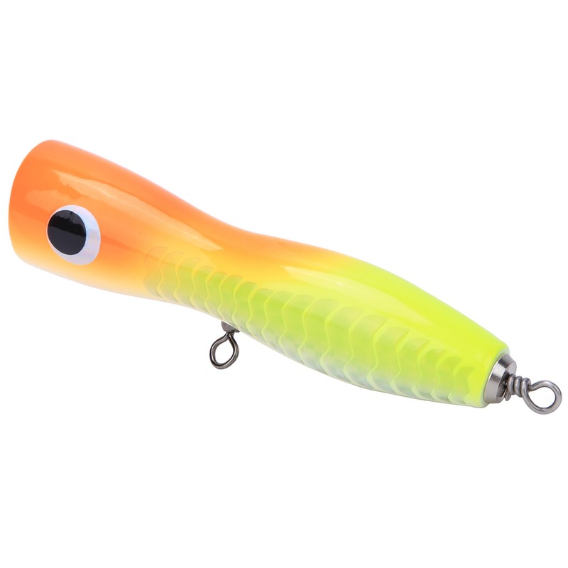 Wooden Large Artificial Popper Fish Lure Topwater Simulation Bait Sea