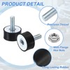 uxcell M8 Rubber Mounts, 4Pcs 30x15mm(DxH) Rubber Cylindrical Anti Vibration