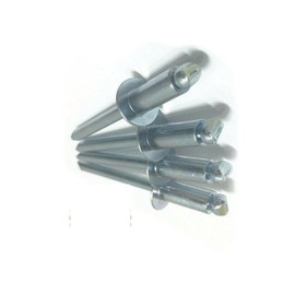 KolotovichTool Pack of 25, POP Rivets All Steel 6-4 3/16" x 1/4" Grip Range Zinc Plated Fastener Kit Bolt Set RE-0150DD