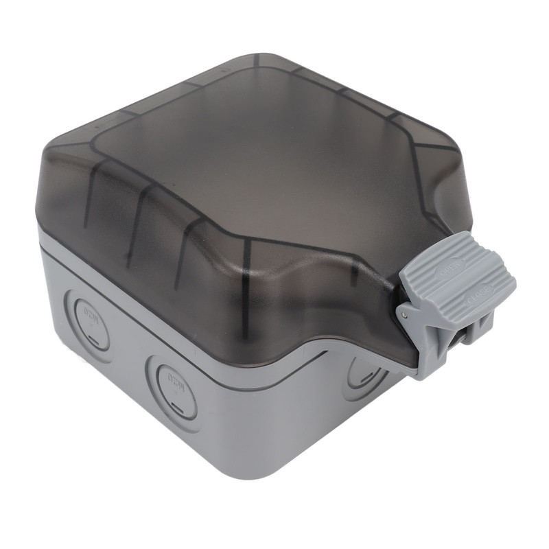 IP66 Outdoor Waterproof Switch Socket Box Surface Mounted Splashproof Dustproof