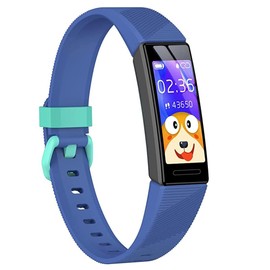 XIULIUU Fitness Tracker Watch for Kids, IP68 Waterproof Activity Tracker, Heart Rate Sleep Monitor, 11 Sport Modes Calorie Step Counter with Alarm Clock and Reminder, Boys Girls Teens (Blue)