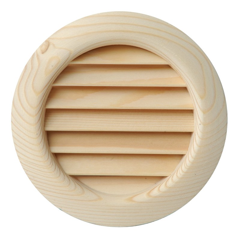 The lgrs100p-y Ventilation Grill Recessed Round Wooden, Pine Red, 110