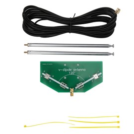 Antenna V Dipole Radio Communication Telescopic Antenna Frequency 78M 1 GHz Radio Replacement Antenna Universal Indoor Acceptor