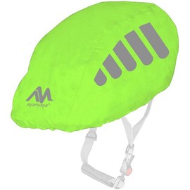 ayamaya Bike Helmet Cover with Reflective Strip, High Visibility Waterproof Cycling Helmet Rain Cover, Universal Size Windproof Dustproof Breathable Road Bicycle Helmet Water Snow Cover Ride Gear