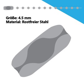 LICQIC Roller Blind Chain Connector, Ball Chain Connector for Ball Diameter up to 4.5 mm, Roller Blind Chain Connector for Bead Chains, Slat Curtain Chains or Blind Chains, Pack of 20 Stainless Steel