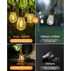Solar Powered 150FT Outdoor String Lights 35+2 LED Bulbs Waterproof
