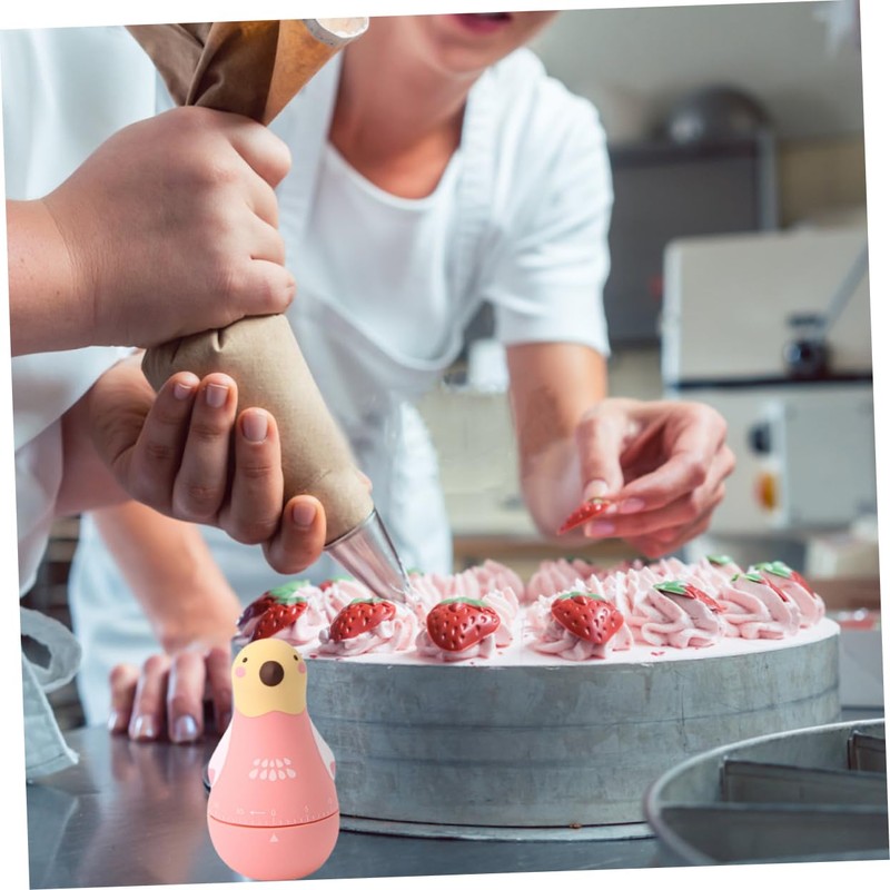 iplusmile Mechanical Timer Cartoon Parrot Shape Practical Cooking Reminder for