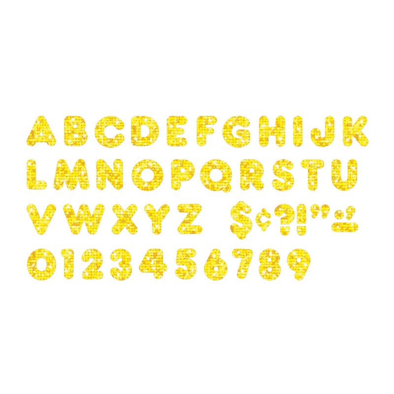 Ready Letters 2 Casual Yellow, Yellow Sparkle