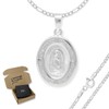 Collar con Medalla de la Virgen de Guadalupe en Plata