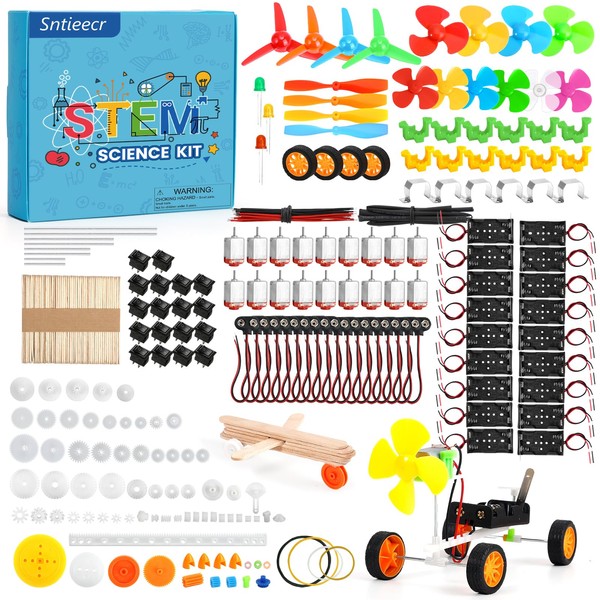 Sntieecr 276PCS DC Motor Kit, Mini Electric Circuit Kit for