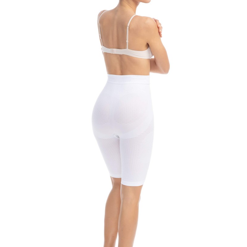 Farmacell 312 (White, L/XL) Women's push-up anti-cellulite control shorts