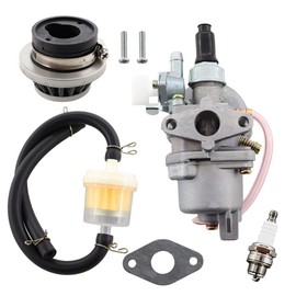 MCHNIC PZ13 13mm Carburetor For 43cc 47cc 49cc 50cc 2 Stroke SYX Moto Holeshot Mini Moto ATV Quad Dirt Bike Carb With Air Filter Spark Plug Fuel Line Filter Kits