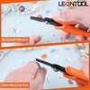 LEONTOOL 5.5 Inch Thin Flat Nose Pliers Duck Billed Pliers