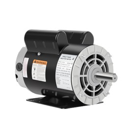 Air Compressor Electric Motor, 5SPL HP 3450 RPM, 230V Single Phase, 56HZ Frame 7/8" Keyed Shaft 60 Hz, Commercial-Duty CCW Rotation, 2.25 Shaft Length for Air Compressors