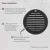 Vent Systems 4'' Inch (Opening Dimensions) Pack of 5 Black
