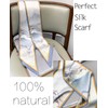 Kcctoo Bufanda de seda de morera de 27.5 pulgadas para