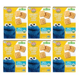 Earth's Best Organic Letter of the Day Cookies for Toddlers 2 Years Old and Up, Vanilla Flavor, 5.3 Ounce Box (Pack of 6)