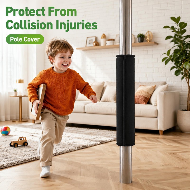 4 Pcs Thicked Basement Pole Wrap, 12x24''Garage Pole Padding Anti-Slip