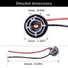 HUIQIAODS 1156 Socket Holder Adapter BA15S P21W Brake Light Plug