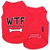 Parisian Pet Dog Tshirt - Embroidered “ WTF (Where’s The