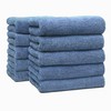 Face Towels, Set of 10, Absorbent and Quick Drying, Plain,